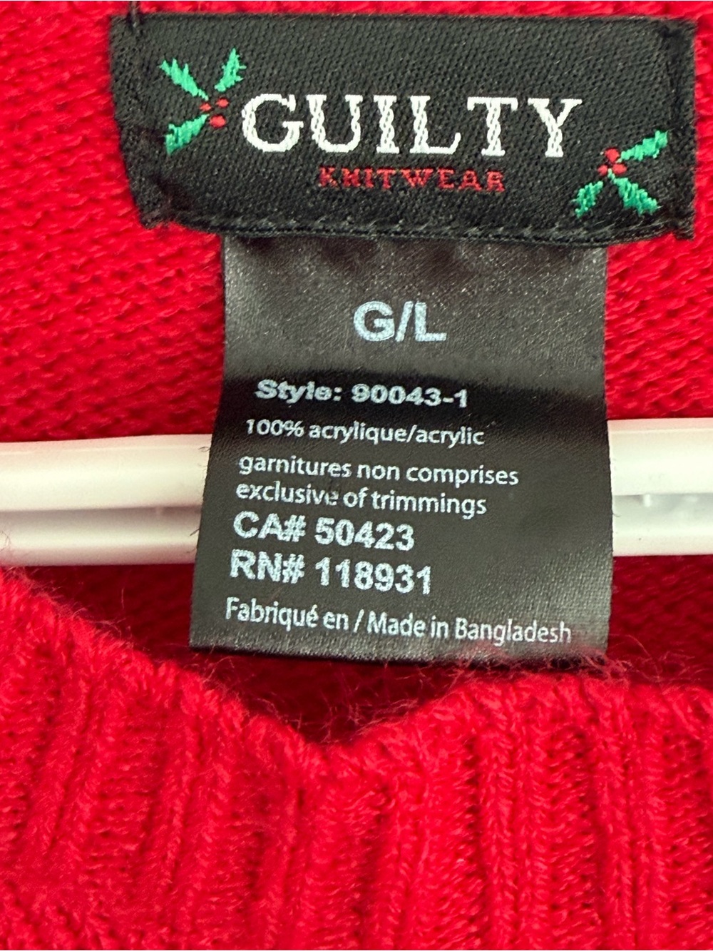 Guilt Knitware Red Holiday Reindeer Sweater - Women - Picture 2 of 6